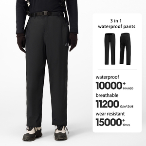 Pantalones de <span class=keywords><strong>Senderismo</strong></span> PELLIOT 3 en 1 para <span class=keywords><strong>Hombre</strong></span>, Forrados de Polar, Impermeables, para Camping y Actividades al Aire Libre - Product Image 6