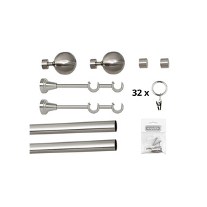 Juego Completo de Riel de Techo Deslizante de PVC Doble Bojanek para Cortinas del Hogar, Riel Duradero, Rodillos Suaves, Accesorios de Fijación Completos - Product Image 4