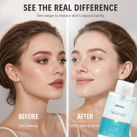 Air Pembersih Makeup Hot Sale Dengan Pompa, Pembersih Wajah, Menghilangkan Makeup Wajah/Bibir/Bulu Mata, Semua Dalam Satu, Micellar Water