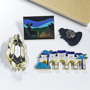 Badges en métal personnalisés avec logo sur mesure pour promotion, conception de pin's personnalisable - Product Image 1