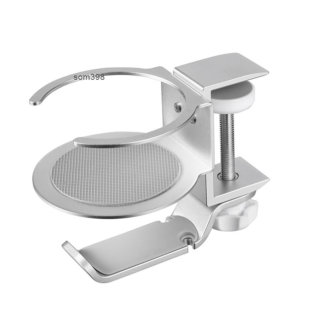 Hot Sale Aluminum Alloy Rotary Earphone Rack for Desktop Headset Water Cup Storage Rack