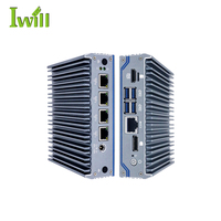 Mini PC Firewall Sin Ventilador, Celeron J4125, 4 Puertos Intel Gigabit LAN, Router, Dispositivo de Seguridad de Red, Pantalla Dual 4K