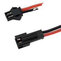 كابل توصيل JST SM بطول 15 سم، ذكر/أنثى، بغلاف PVC، موصل نحاسي مطلي بالقصدير، لتوصيلات LED الإلكترونية