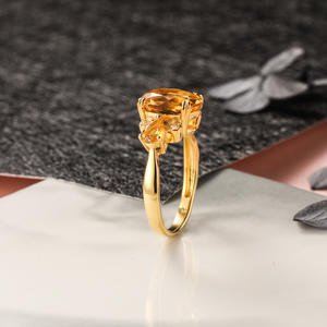 แหวนเงินแท้ 925 ประดับคริสตัลสีเหลือง ดีไซน์วินเทจจากอิตาลี สำหรับผู้หญิง สไตล์แฟชั่นหรูหรา เหมาะสำหรับเป็นแหวนหมั้น - Product Image 3