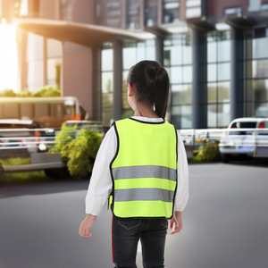 Trẻ Em Của <span class=keywords><strong>Hi</strong></span>-<span class=keywords><strong>VIS</strong></span> Polyester Vest An Toàn Phản Quang Bảo Hộ Lao Động Xây Dựng Giao Thông Đi Xe Đạp Trượt Tuyết-Khả Năng <span class=keywords><strong>Hi</strong></span>ển Vi Cao Neon Vest - Product Image 4
