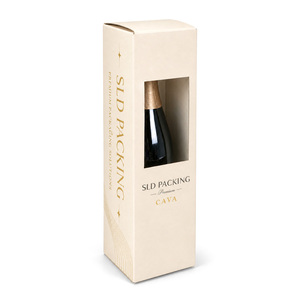 Caja de Envío para Vino Personalizada con Ventana, Cartón Corrugado, Caja de Envío para Vino con Ventana - Product Image 1