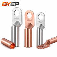 Embout de câble en cuivre pur série DT DT10-300, embout de sertissage par compression pour connexion de mise à la terre des câbles d'alimentation