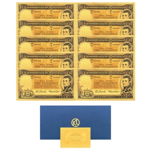 هدايا مخصصة المملكة المتحدة الجنيه هدايا تذكارية إنجلترا Collectibles 1 5 10 GBP بنك بوليمر ملاحظات أوراق نقدية برقائق ذهبية - Product Image 5