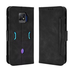 Funda de cuero tipo cartera con múltiples ranuras para tarjetas y diseño de rayas para <span class=keywords><strong>ZTE</strong></span> Nubia <span class=keywords><strong>Red</strong></span> <span class=keywords><strong>Magic</strong></span> <span class=keywords><strong>7S</strong></span> <span class=keywords><strong>Pro</strong></span>. - Product Image 2