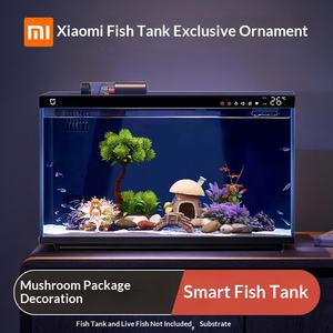 Pacchetto Ornamentale per Acquario con Decorazioni Geometriche e Legno Naturale Simulato - Product Image 6