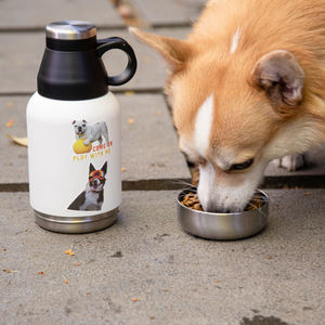 Bottiglia d'Acqua per Animali Domestici in Acciaio Inox, Facile da Pulire, Dispenser d'Acqua per Cani con Coperchio Bloccabile, Senza BPA - Product Image 1