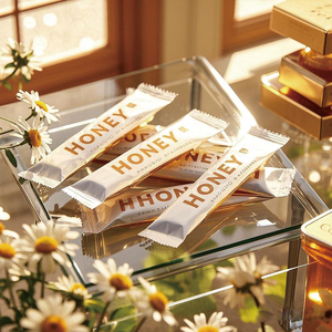 Tùy Chỉnh Túi Mật Ong Nhiệt Trở Lại Con Dấu Niêm Phong Mật Ong Gói Xé Miếng Nhỏ Nhựa Bao Bì Chất Lỏng Túi Hoàng Gia Mật Ong Túi - Product Image 5