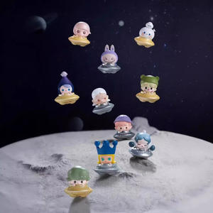 Bubble Mart per fagiolo carino bambola di plastica piccola UFO & <span class=keywords><strong>Flash</strong></span> seduto scatola cieca con caratteri congelati 12 + y confezione originale - Product Image 3