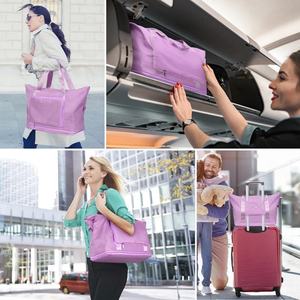 Factory Wholesale Cute Weekender Travel <b>Bag</b> Custom logo Expandable <b>Gym</b> Sport Duffel <b>Bag</b> <b>for</b> <b>Women</b> - Product Image 6