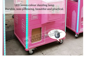 Rueda Rosa popular muñeca de peluche máquina expendedora garra grúa consola de juegos Mini máquina de garra - Product Image 6