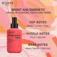 BEQUEEN Brume parfumée Pêche Mangue longue durée sans alcool pour femme – Spray parfumé pour cheveux et corps