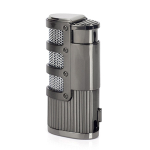 Encendedor de Gas Metálico Portátil JH Sin Logotipo, <span class=keywords><strong>Triple</strong></span> Llama, Recargable, Diseño Resistente al Viento, Mini Antorcha de Llama, Encendedor de Cigarros de Butano para Viaje - Product Image 5