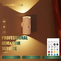 Nouvelle Arrivée - Vente en Gros Chine - Applique Murale Haut/Bas avec Détecteur de Mouvement, Rechargeable USB, Lampe Ambiante RVB à Dégradé, Décoration Murale