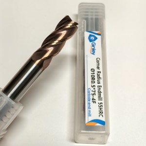 Ginley tùy chỉnh độ chính xác góc bán kính endmill độ cứng cao 4-Flute thẳng chân góc bán kính cuối dao phay - Product Image 4