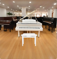 CE Certified Glossy White Foldable Piano Bench Bulk Order Musical Instrument Accessory for Travel 100+ Units