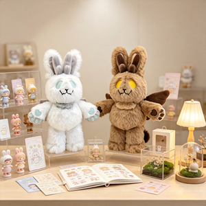 Peluche Personalizzato Jackalope Criptide, Simpatico Pupazzo di Creatura Mitica, Morbido Giocattolo da Collezione, Regalo per i Fan - Product Image 5