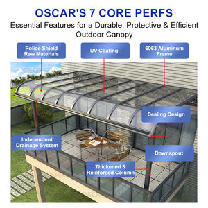 <span class=keywords><strong>Toldo</strong></span> Retráctil Motorizado de Aluminio para Exteriores, Impermeable, para Balcón, Patio o Jardín, Fabricación Personalizada, Reemplazo OEM - Product Image 3
