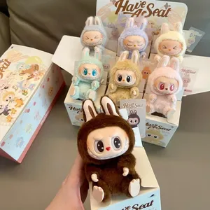 Ban đầu HOT popmart quà tặng đồ chơi labubu vinyl sang trọng Những Con Quái Vật Macaron có một chỗ ngồi đáng yêu búp bê món quà giáng sinh mù bí ẩn hộp - Product Image 2