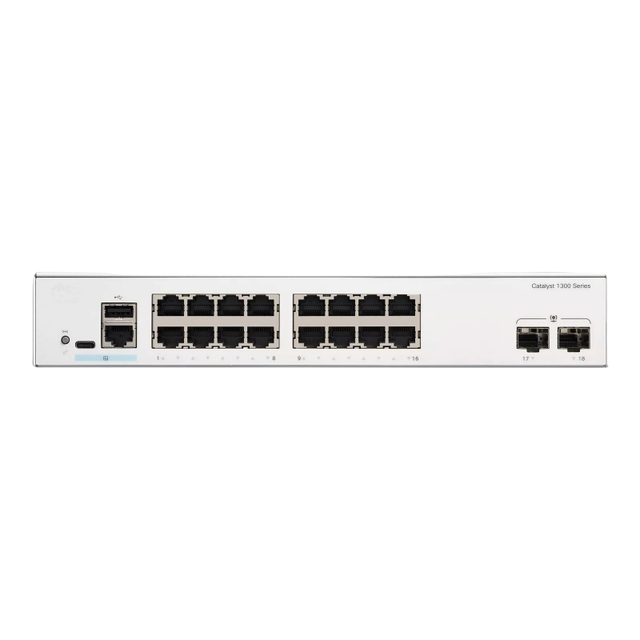 C1300-16FP-2G Enterprise Managed Switch 16 Port GE 2x1GE SFP 176Gbps Capacity Stackable