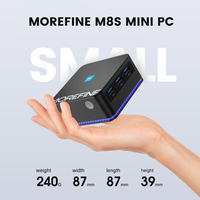 MOREFINE 12th Alderlake N100 Mini PC 8GB/16GB DDR5 M.2 SSD SATA mini Desktop TV BOX Wifi6 BT5.2 HD-MI * 2 DP1.4 Win11 Pro pocket p