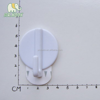 Probebi HR06 cintre à crochet adhésif mural de forme ronde PS porte-manteau en plastique pour un usage quotidien