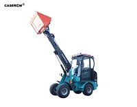 Chargeuse télescopique diesel CASER T09 avec contrôleur américain, système hydraulique italien et barre de sécurité ROPS pour travaux de terrassement et de construction