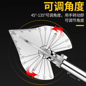 Baolian Multi-purpose Scissors 63mm Blade 51mm Opening Industrial Grade Stainless Steel Angle Cutting <b>Tool</b> - Product Image 4