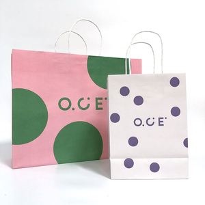 Bolsas de Compra de Papel Kraft Ecológicas Personalizadas al por Mayor con su Logotipo para Promoción y Centros Comerciales - Product Image 1