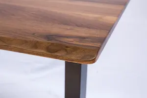 Solid Black Walnut Wood Live Edge Desk Top 30x48x0.8inch