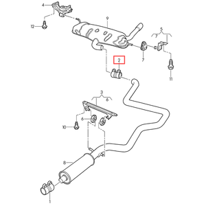 1K0253141L 1K0253141A 1K0253141F 폭스바겐 골프 제타 아우디 스코다 시트 2004-2016용 배기 이중 클램프 |   OE 교체품 - Product Image 5