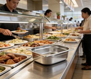 ถาดอาหารสแตนเลส 2/3 GN - ทำความสะอาดง่าย - Product Image 3