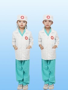 Kit Costume da Infermiera per Bambini Unisex in Poliestere, Abiti per Giochi di Ruolo con Camice da Laboratorio per Travestimenti e Cosplay - Product Image 6