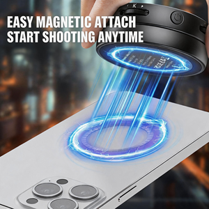 Beauty Magnetic Fill Light With Built-In <b>Vanity</b> Mirror For Phone Selfie LED <b>Lighting</b> Adjustable Color Temperature - Product Image 3