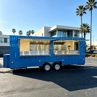 2026 Vorgefertigter Container-Food-Trailer Voll Ausgestatteter Mobiler Küchenanhänger für Hot Dogs, Pizza und Eis mit 220V zum Verkauf in USA und Australien