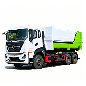 Heavy Duty Dongfeng KL 6*4 Hook Loader Garbage Truck Supporting Docking Type Garbage <b>Container</b> Detachable Skip Bin Sanitation - Product Image 3