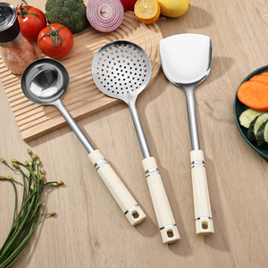 Aparatos de cocina de acero inoxidable, cucharón para sopa, cuchara para arroz, utensilio de cocina, juego de utensilios de cocina - Product Image 2
