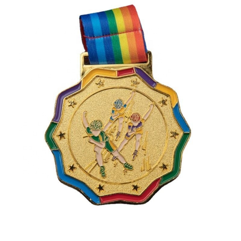Médaille De Patinage Dorée 1ère Place – Alliage De Zinc, Avec Ruban, Pour Compétitions Enfants Et Ados