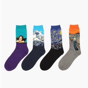 Chaussettes colorées en coton pour hommes et femmes, motif <span class=keywords><strong>Van</strong></span> <span class=keywords><strong>Gogh</strong></span>, peinture à l'huile, nouvelle collection 2021 - Product Image 2