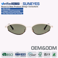 Suneyes OEM&ODM Lunettes de soleil vintage de luxe unisexes, design personnalisé, monture légère et petite
