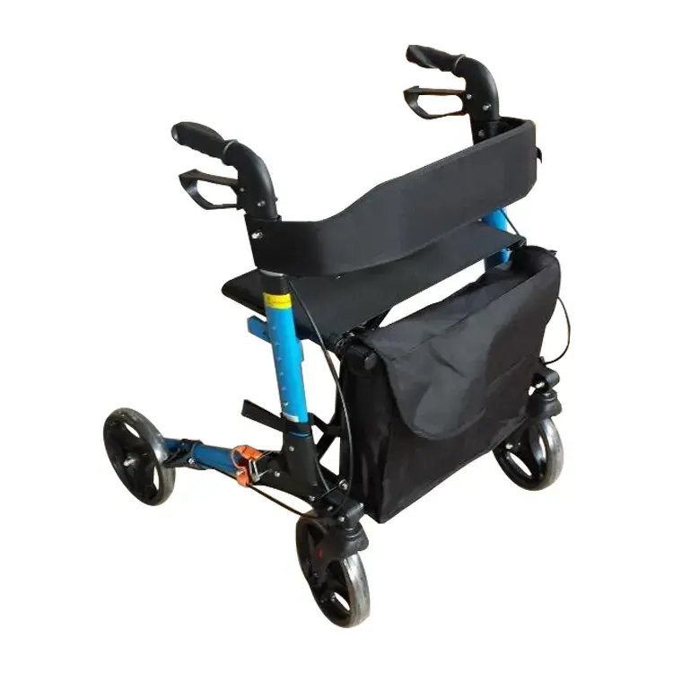 Temel çapraz çerçeve Rollator alüminyum hafif Rollator Walker