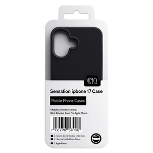 Pour 17 SENSATION Étui de téléphone portable antichoc en TPU noir avec design couleur unie - Product Image 2