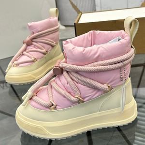 Bottes de ski unisexes de haute qualité pour l'hiver, le printemps et l'automne, imperméables, respirantes, avec cordon de serrage, lacets, semelle antidérapante, chaudes - Product Image 4