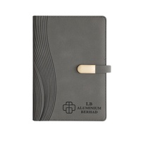 Libreta de Negocios A5 de PU, Gruesa, con Cierre Magnético y Tornillos, para Registro de Reuniones de Oficina, Impresión de Logotipo, Multifuncional, para Regalo