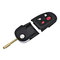 Clé à distance à 4 boutons 315Mhz 433Mhz 4D60 puce pour Jaguar x-type s-type 1999-2009 XJ XJR 2002-2008 lame FO21