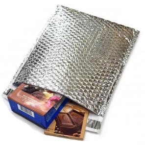 Sac isotherme personnalisé avec logo imprimé, doublure en aluminium et bulles, sac en mousse thermique pour expédition à froid - Product Image 6